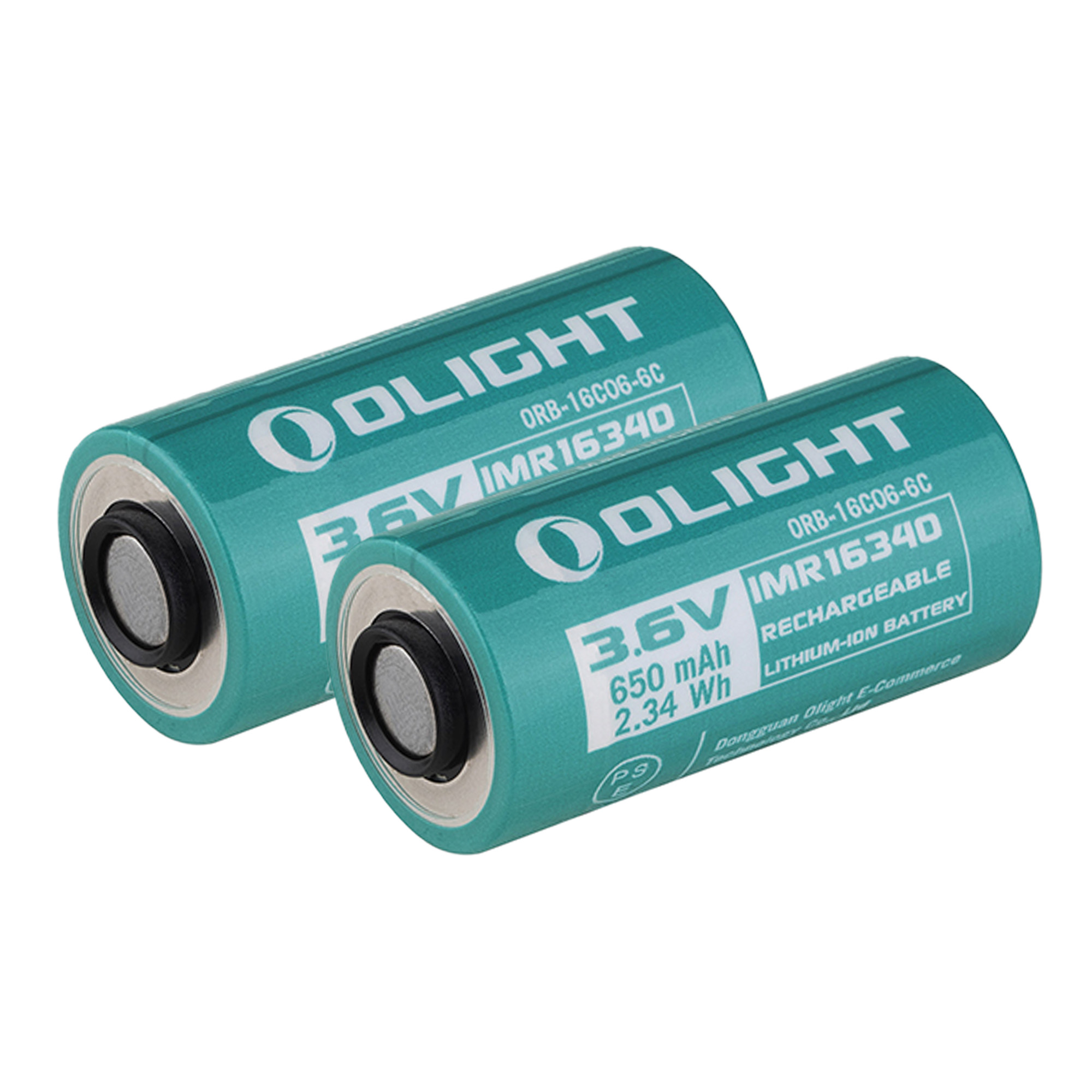 Olight 16C06-6C Rechargeable Batteries (Pair) for Olight Baton 4